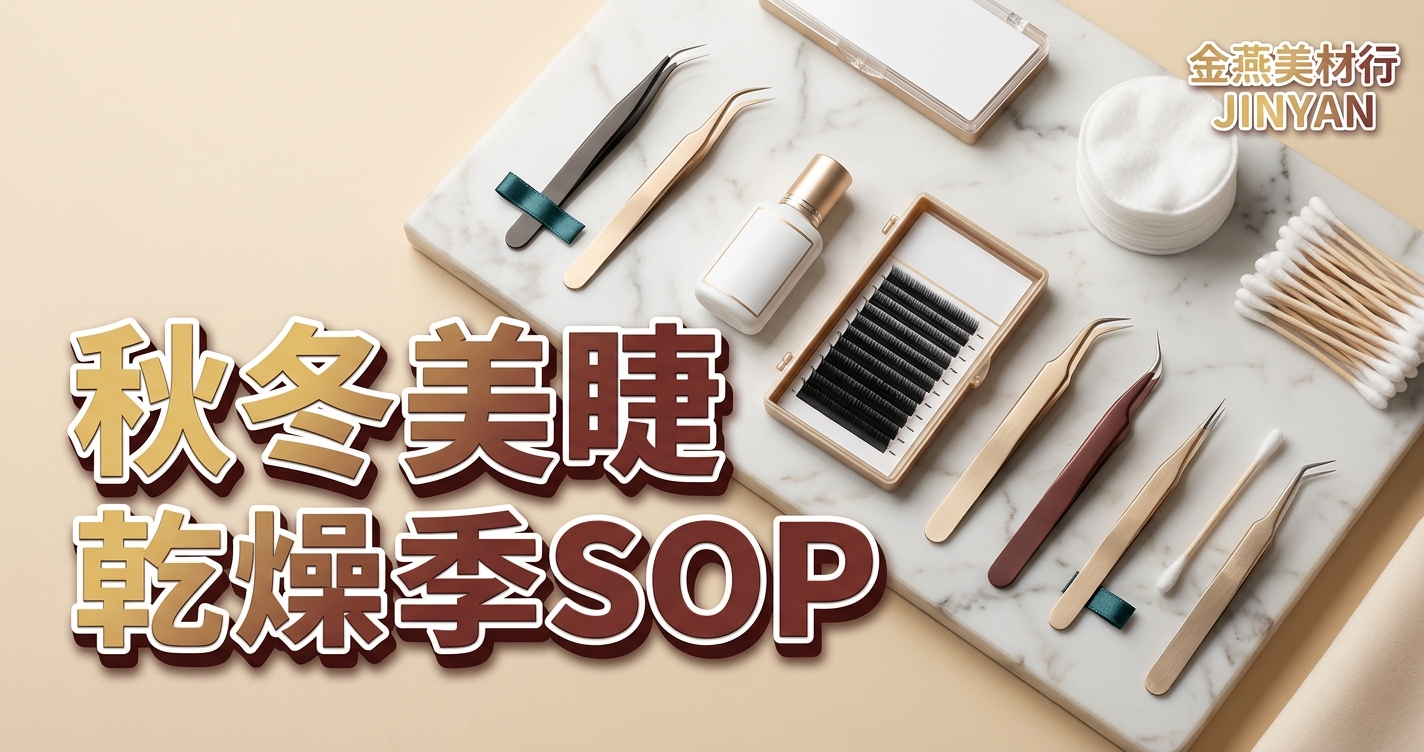 2026 秋冬美睫乾燥季 SOP｜嫁接膠固化變慢怎麼辦？白化判讀、前置清潔與持久度維持備品一次看