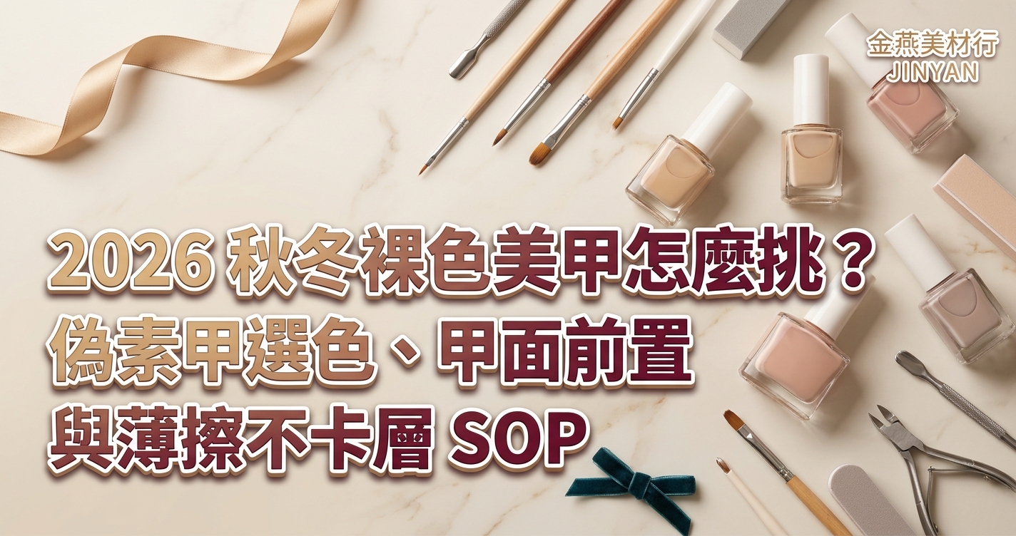 2026 秋冬裸色美甲怎麼挑？偽素甲選色、甲面前置與薄擦不卡層 SOP