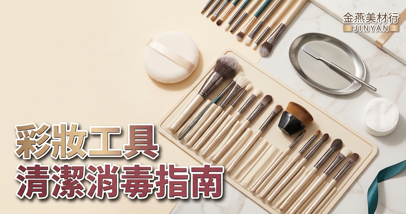 2026 彩妝工具清潔消毒指南｜刷具粉撲怎麼洗、消毒濃度時間對照與汰換時機