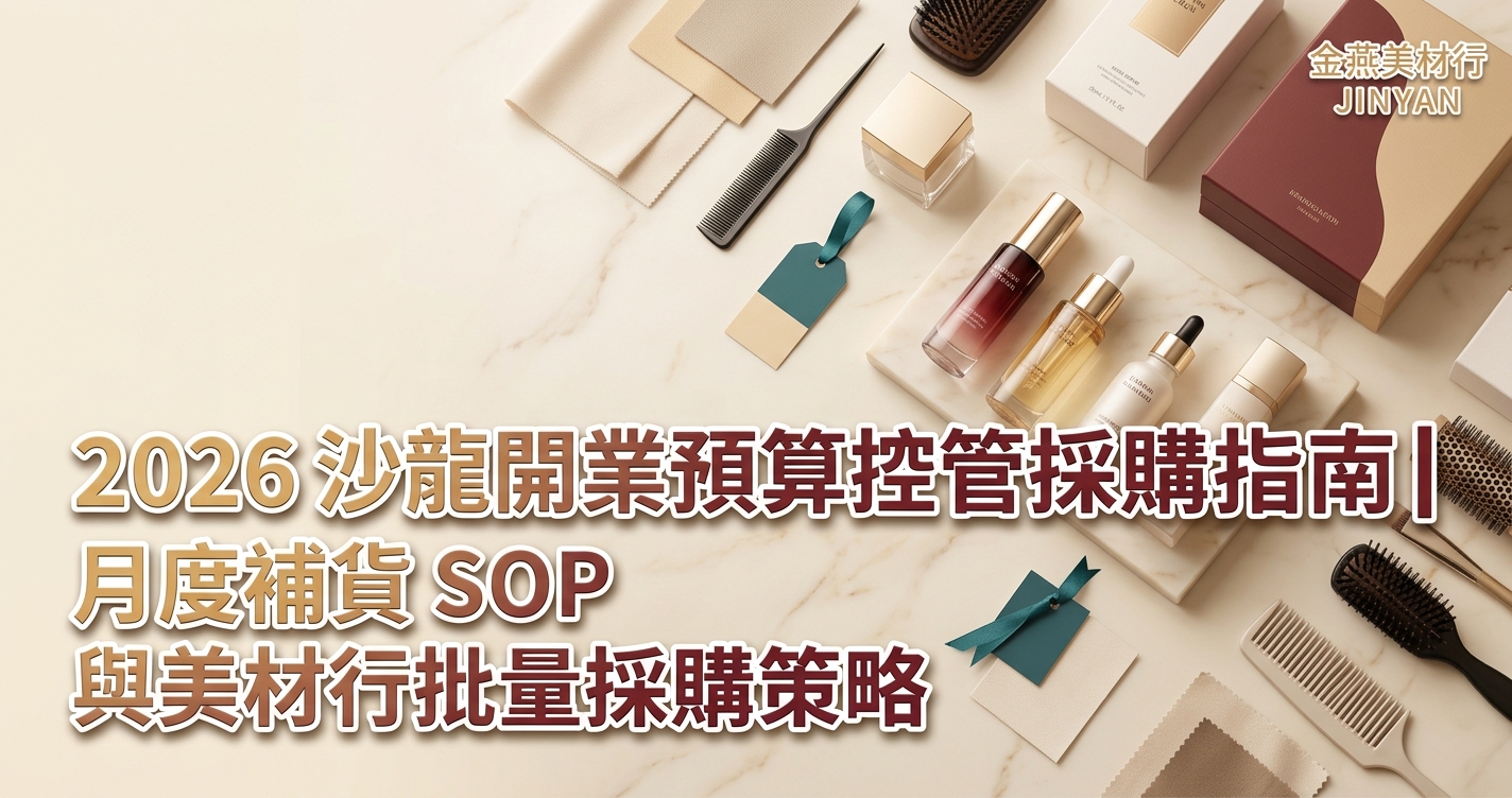 2026 沙龍開業預算控管採購指南｜月度補貨 SOP 與美材行批量採購策略