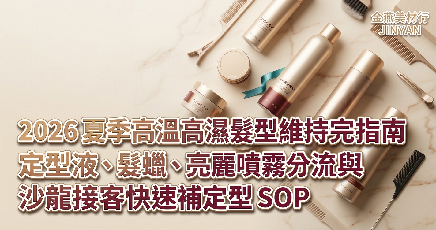 2026 夏季高溫高濕髮型維持完全指南｜定型液、髮蠟、亮麗噴霧分流與沙龍接客快速補定型 SOP
