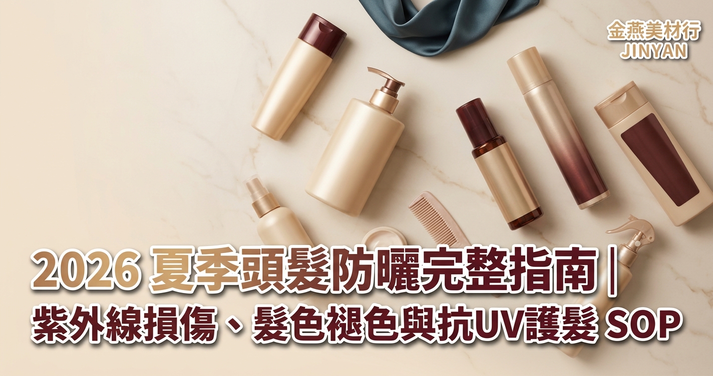 2026 夏季頭髮防曬完整指南｜紫外線損傷、髮色褪色與抗UV護髮 SOP - 金燕美材行